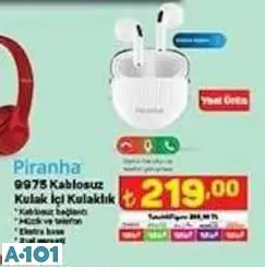 PİRANHA KABLOSUZ KULAK İÇİ KULAKLIK PİRANHA KABLOSUZ KULAK İÇİ KULAKLIK